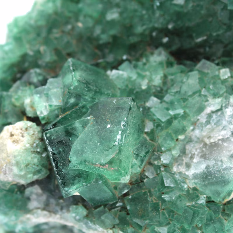 Les minéraux fluorescents : quand les pierres brillent dans le noir fluorite brute 030