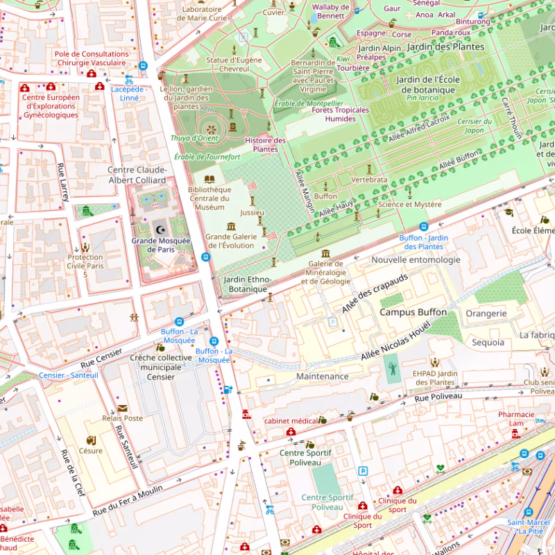 Galerie de Géologie et de Minéralogie du Jardin des Plantes à Paris paris museeum openstreetmap
