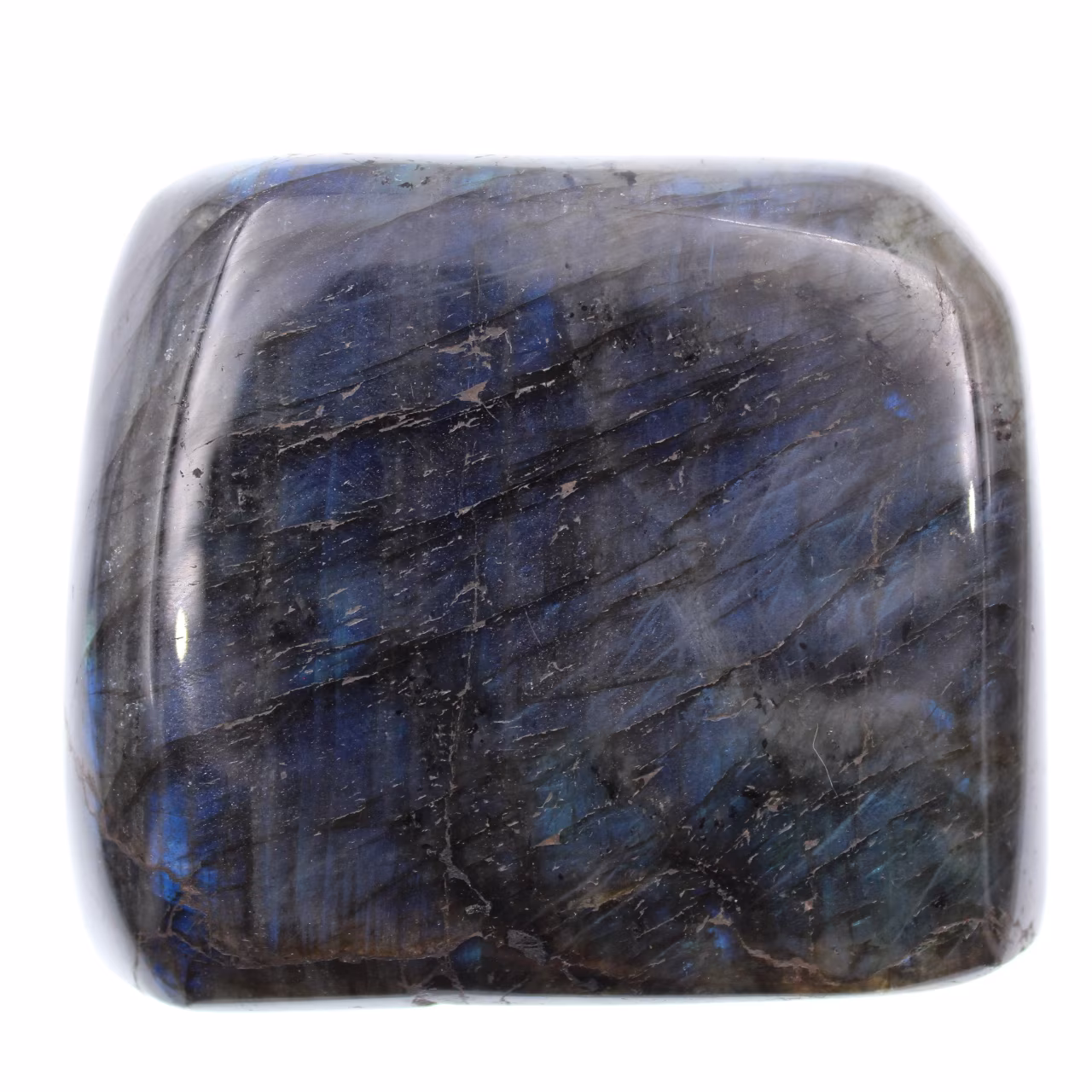 Labradorite, forme libre entièrement polie