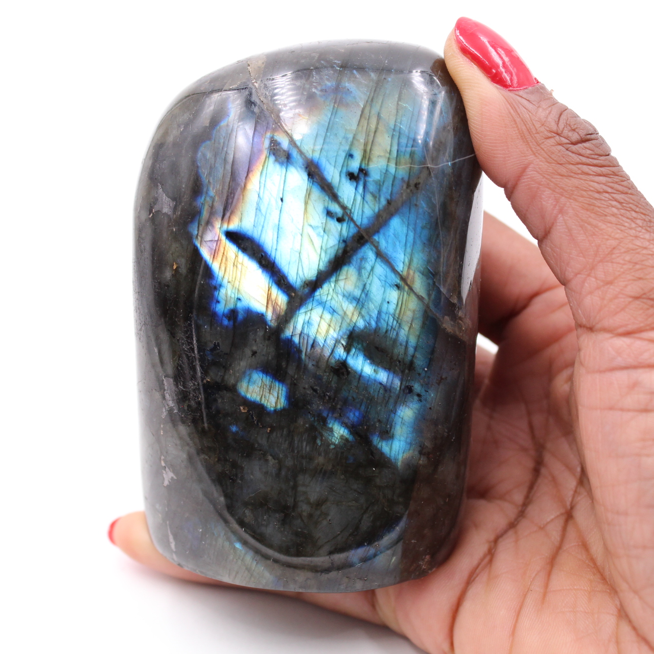 Pierre polie de labradorite