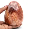 Pierre de Quartz rouge polie - 1