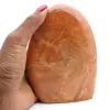 Forme libre en pierre de pierre de lune rose microcline - 1