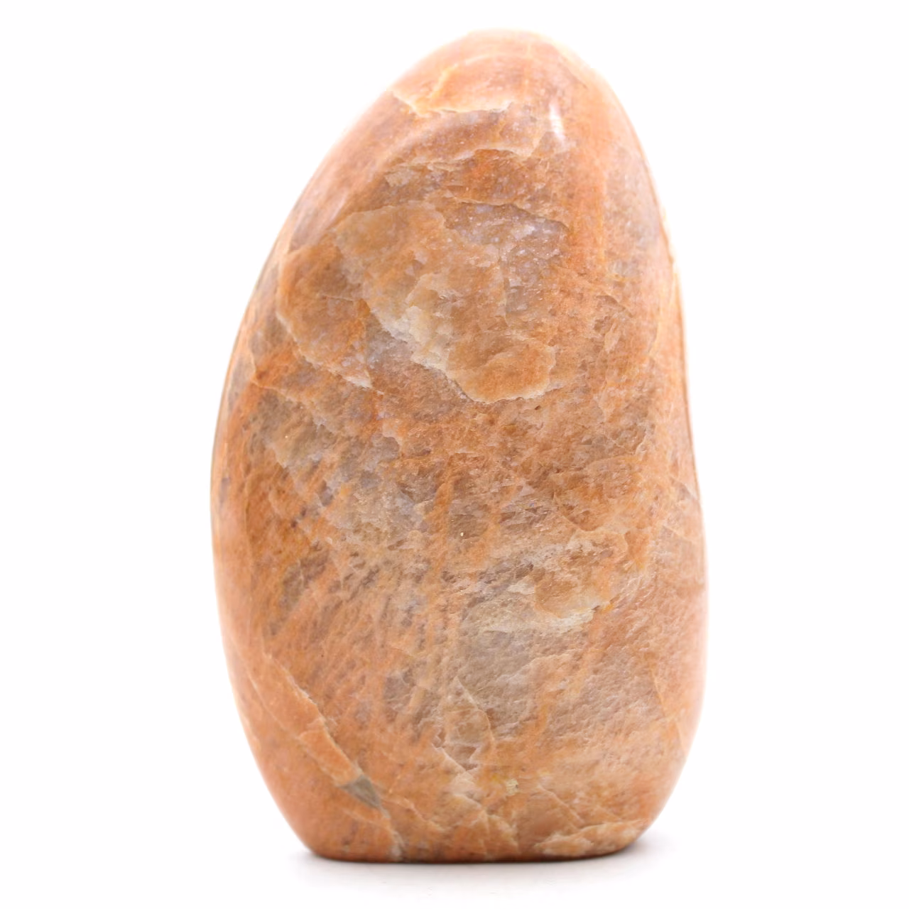 Bloc de pierre de lune rose microcline naturelle polie