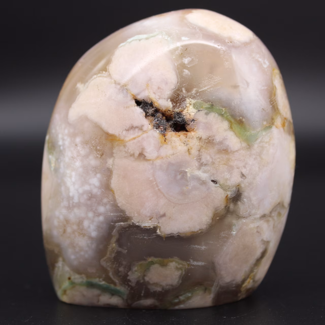 Agate fleur naturelle de collection