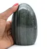 Forme libre en pierre de Jaspe verte striée - 1