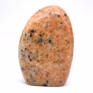Presse papier en calcite orange
