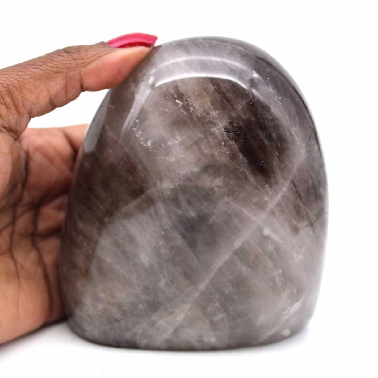 Forme libre de quartz fumé