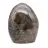 Pierre de quartz fumé polie