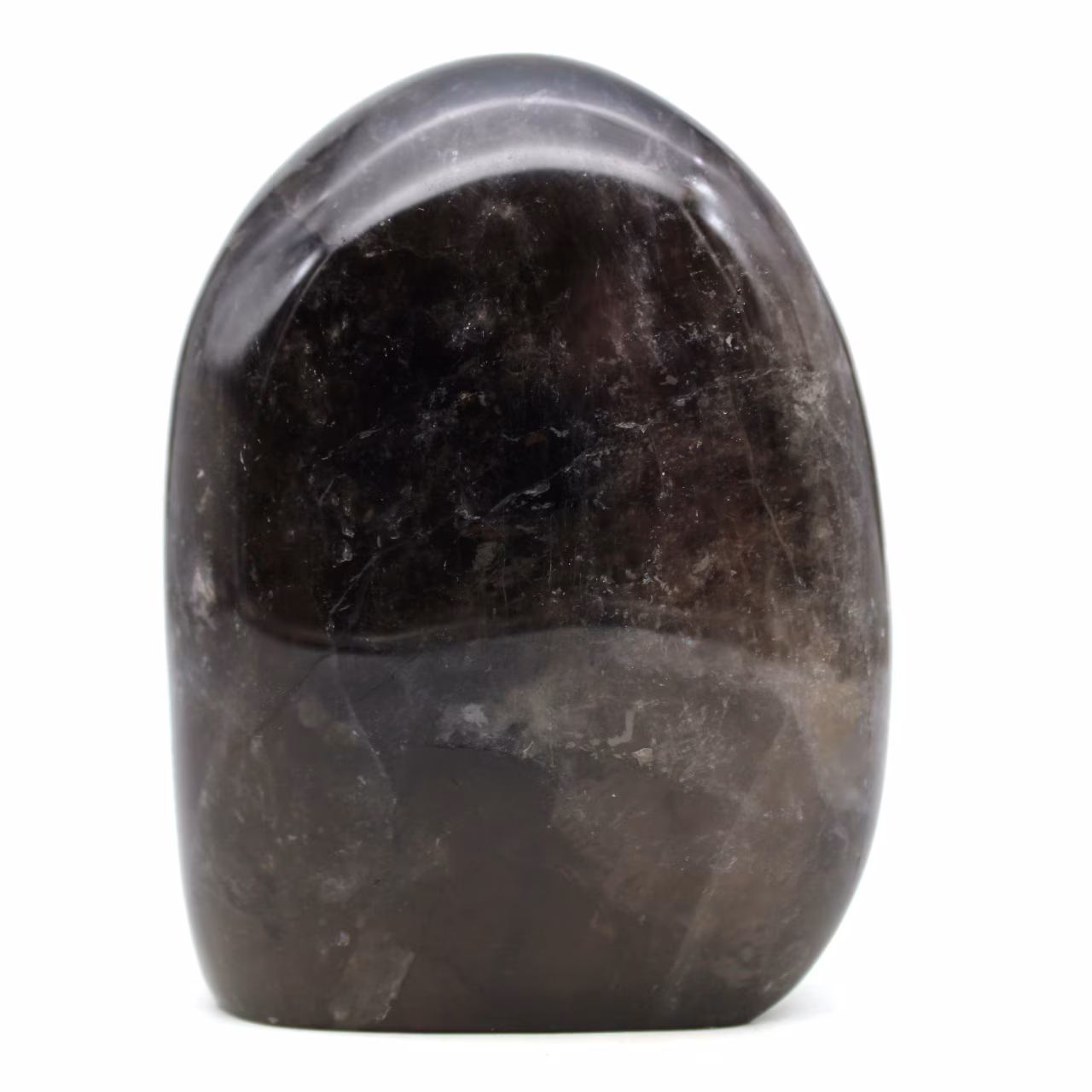 Forme libre polie en quartz fumé