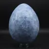 Oeuf minéral en calcite bleue - 2