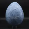 Oeuf minéral en calcite bleue - 3