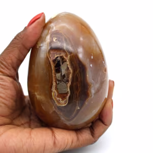 Oeuf minéral en agate