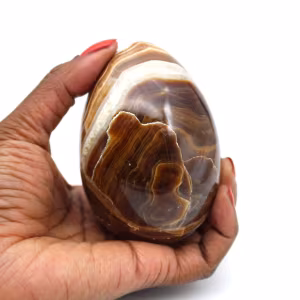 Oeuf minéral en agate
