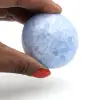 Galet en calcite bleue - 1