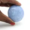 Galet en calcite bleue - 1