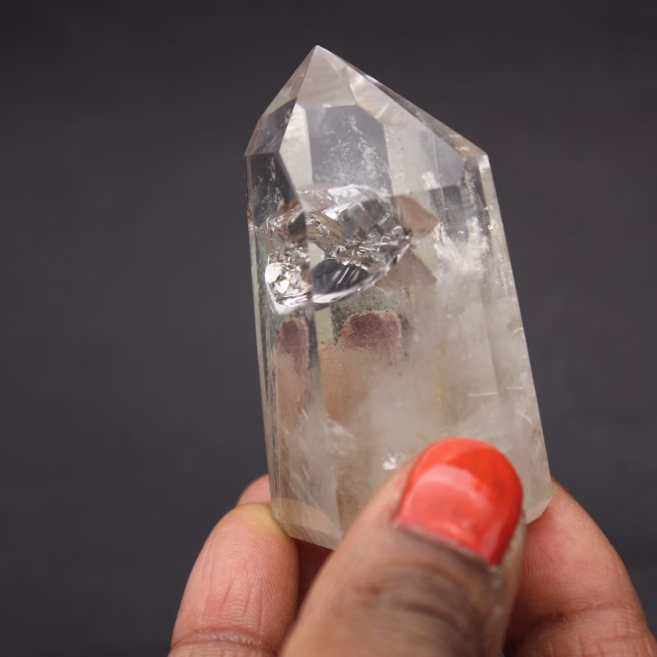 Cristal de roche avec inclusion