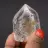 Prisme de cristal de roche à inclusion