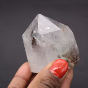 Prisme de cristal quartz avec inclusion