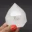 Prisme de cristal quartz avec inclusion chlorite