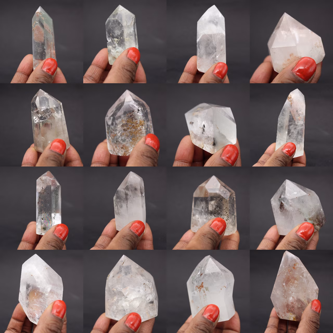 Prisme de quartz biterminé