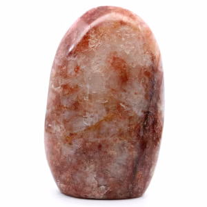 Roche polie en quartz rouge