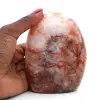 Pierre de quartz rouge polie - 1