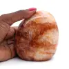 Pierre polie en quartz rouge - 1