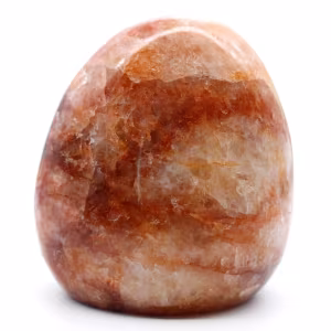 Pierre polie en quartz rouge