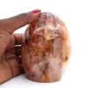 Forme libre polie en quartz rouge - 1
