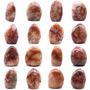 Roche polie en quartz rouge