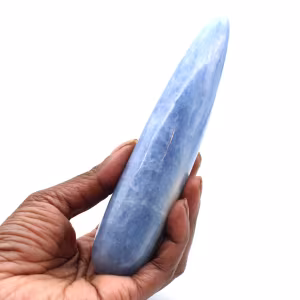 Bâton de massage en calcite bleue