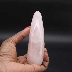 Bâton de massage en quartz rose