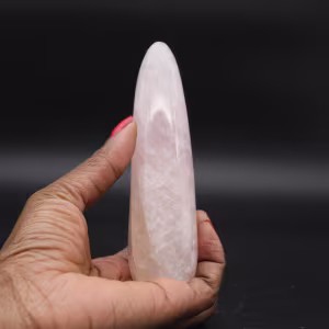 Bâton de massage en quartz rose