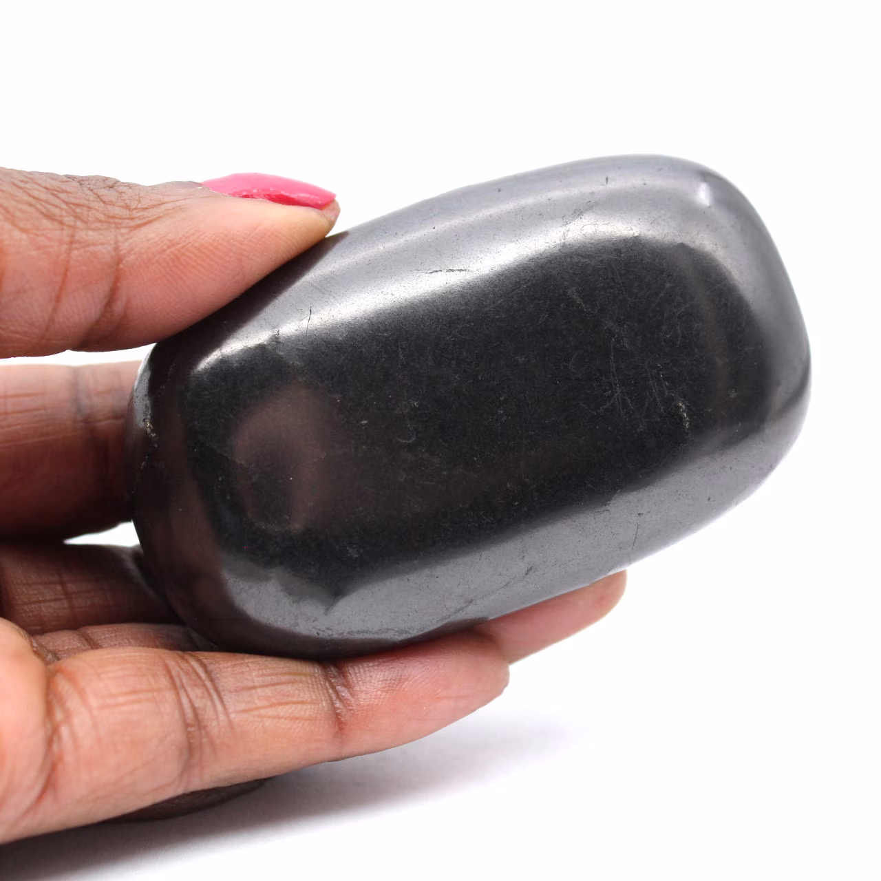 Shungite polie de Russie - Galet de décoration