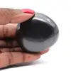 Galet de Shungite noire - Finition polie 80g - 0