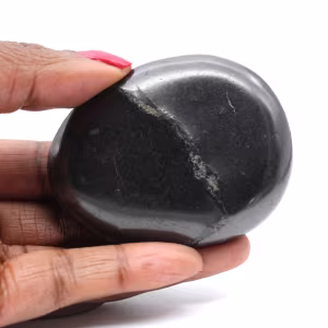 Shungite de Russie - Galet poli pour collection