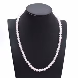 Collier en quartz rose