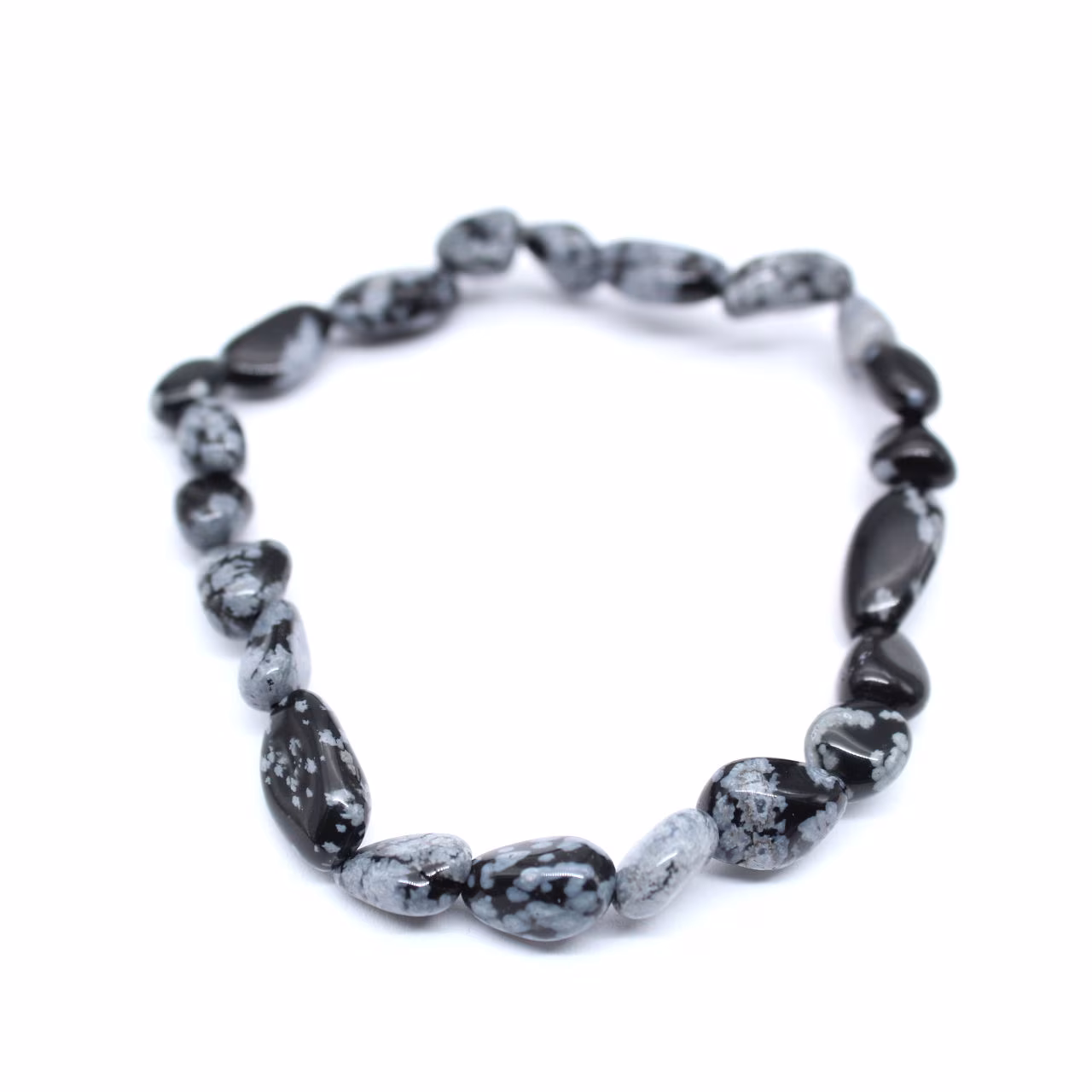 Bracelet obsidienne neige