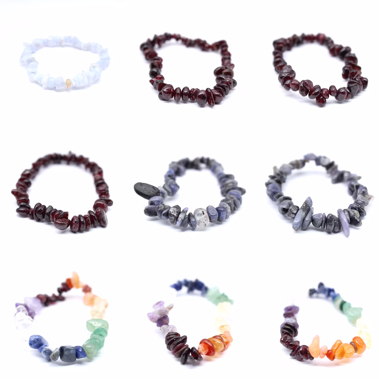 Bracelet en grenat almandin