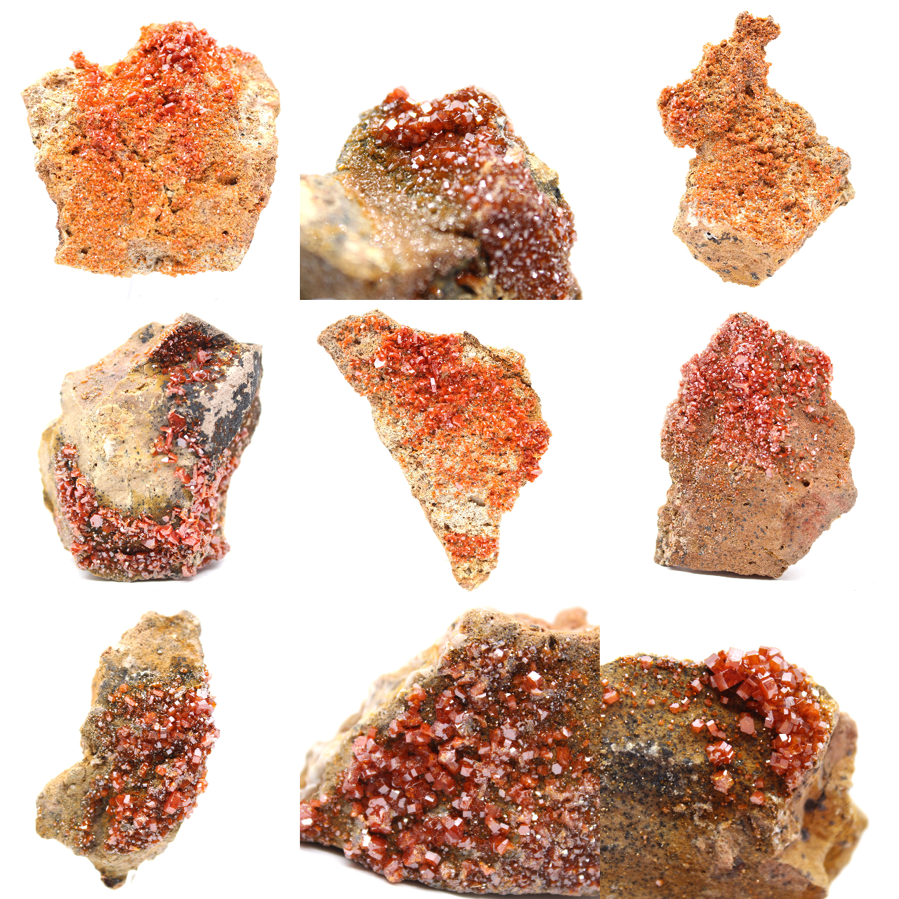 Vanadinite cristalisée