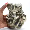 Grands cristaux de pyrite avec calcite - 11