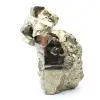 Grands cubes de pyrite avec cristaux de quartz - 5