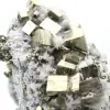 Pyrite sur gangue avec calcite et quartz - 9