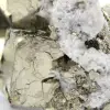 Pyrite sur gangue avec calcite et quartz - 7