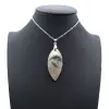 Pendentif flamme jaspe imprimé - 0