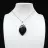 Pendentif tourmaline noire