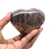 Coeur en pierre de lune noire - 2