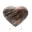 Coeur en pierre de lune noire — 1
