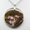 Pendentif rond jaspe orbiculaire - 2