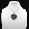 Pendentif rond jaspe orbiculaire - 0